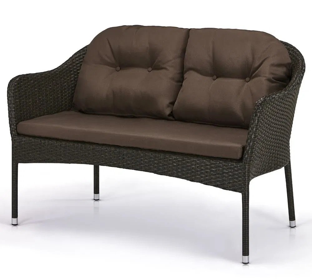 Плетеный диван S54A-W53 Brown