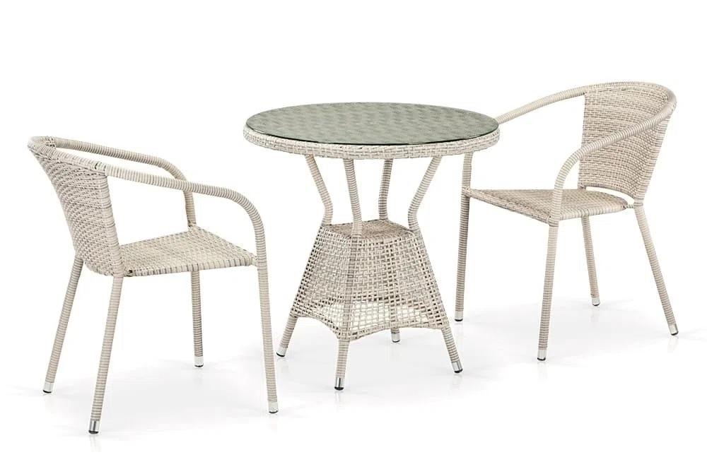 Комплект плетеной мебели T705ANT/Y137C-W85 2Pcs Latte
