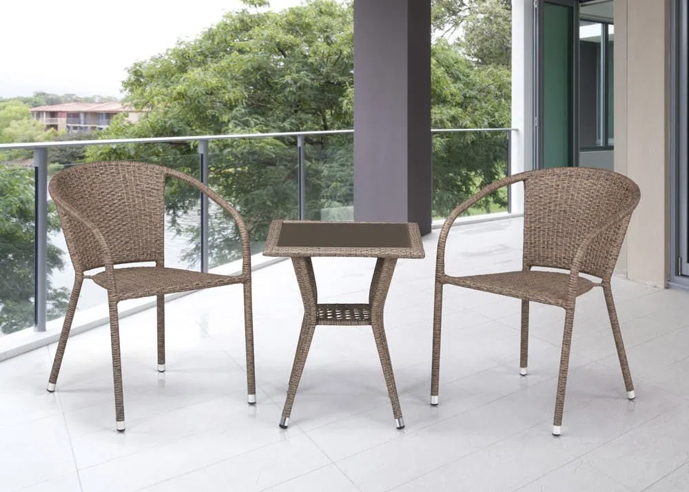 Комплект плетеной мебели T25B/Y137C-W56 Light brown 2Pcs
