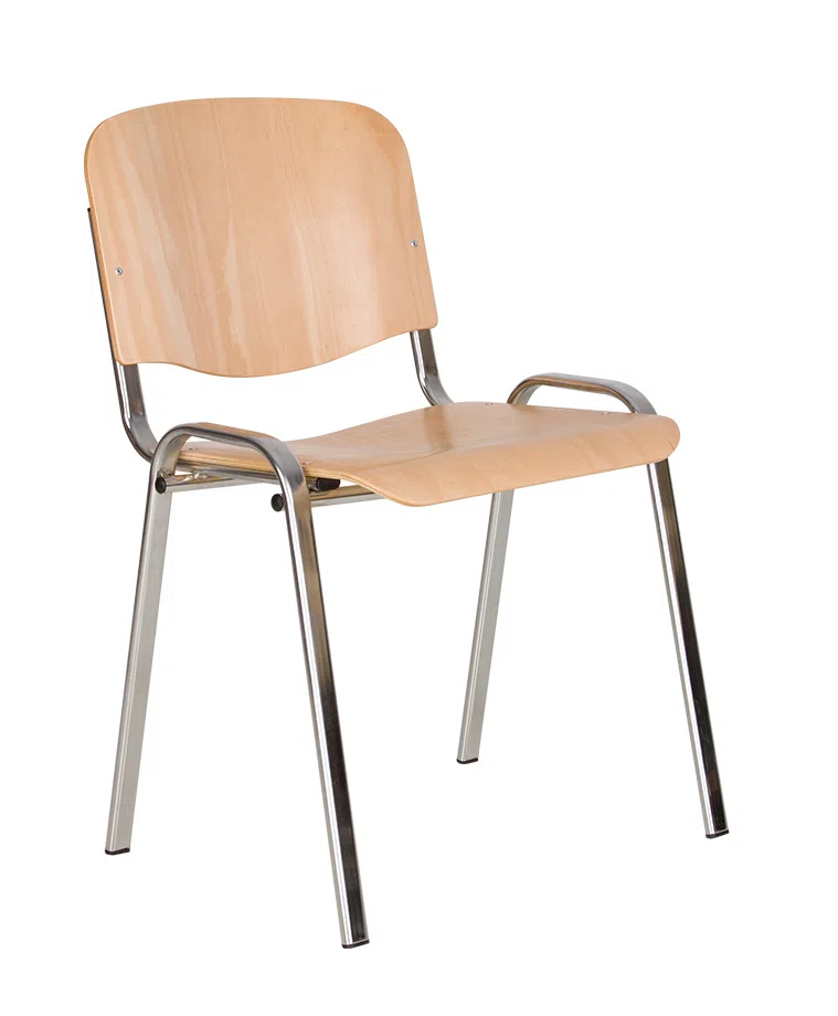 Стул Iso wood chrome