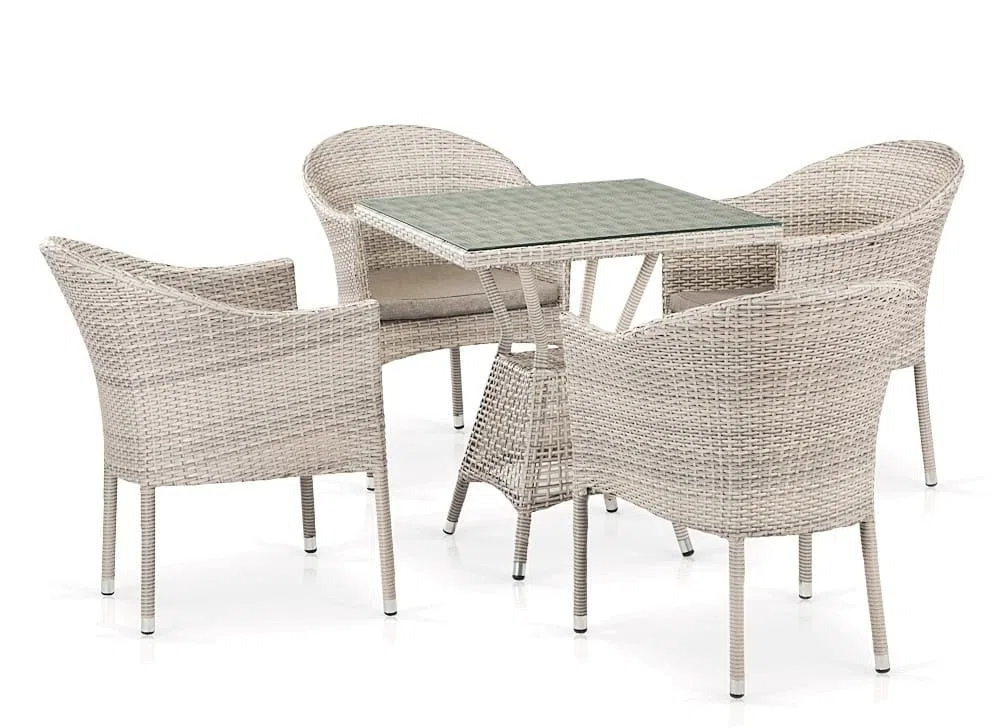Комплект плетеной мебели T706/Y350-W85 4Pcs Latte
