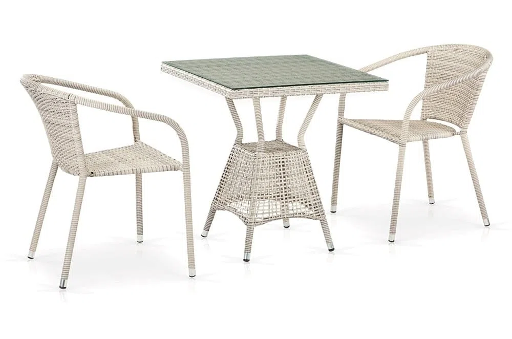 Комплект плетеной мебели T706/Y137C-W85 2Pcs Latte