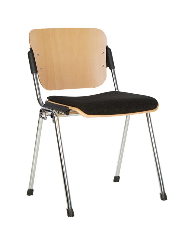 Стул Era wood plus combi chrome