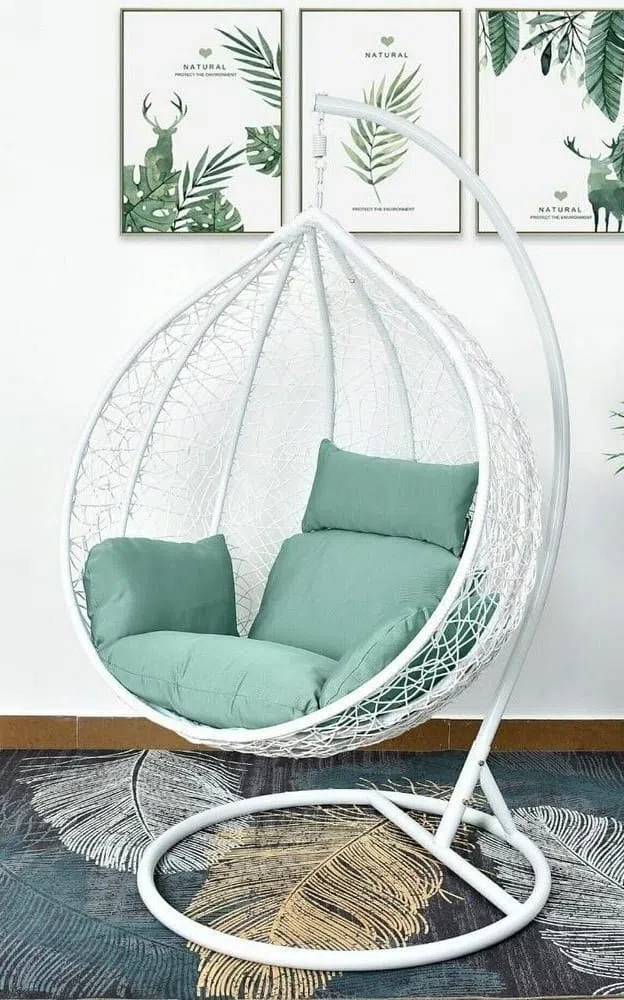 Подвесное кресло AFM-168A-XL White/Green