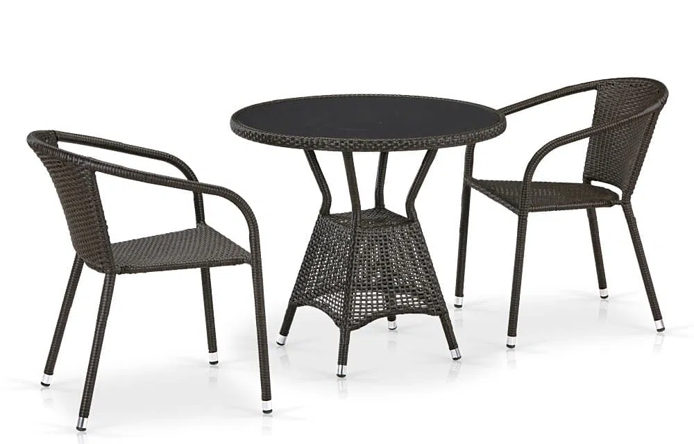 Комплект плетеной мебели T707ANS/Y137C-W53 2Pcs Brown